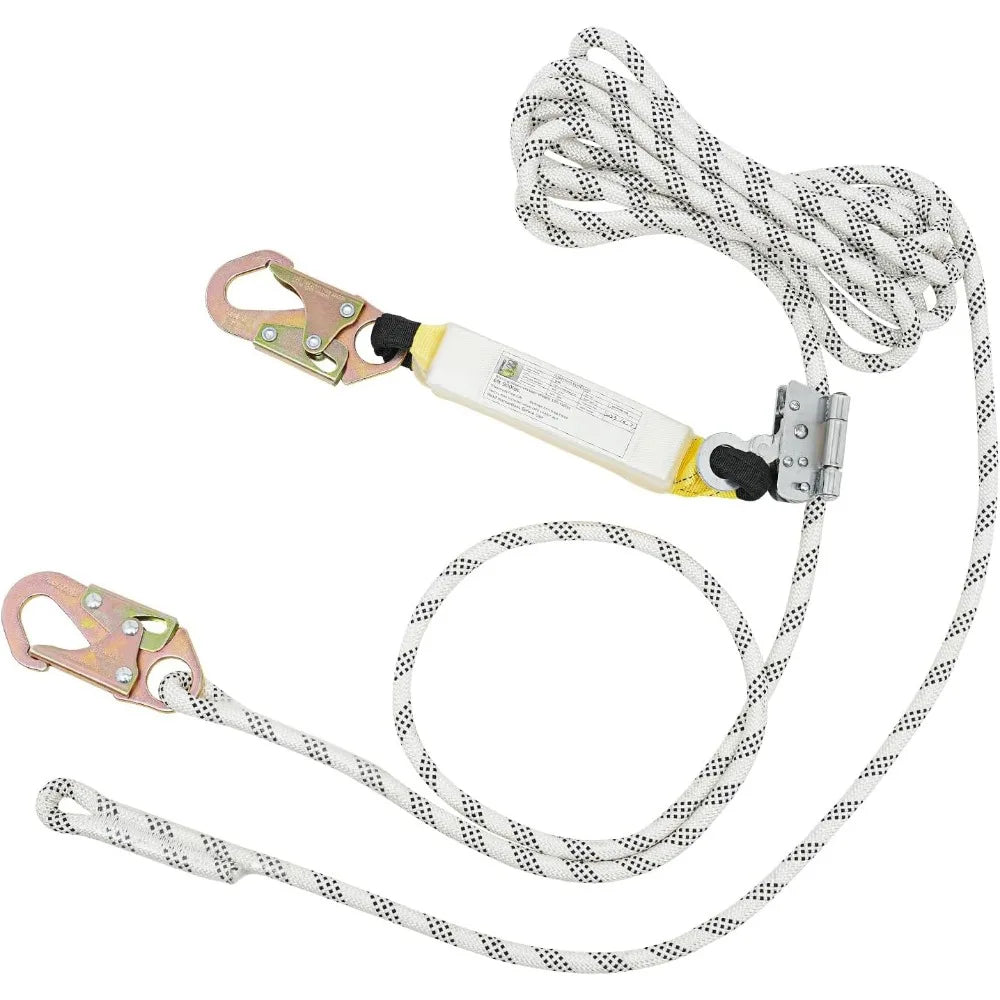 LOHISHILO Vertical Lifeline Assembly Fall Protection Rope With Rope Grab - Safety First Gear 25
