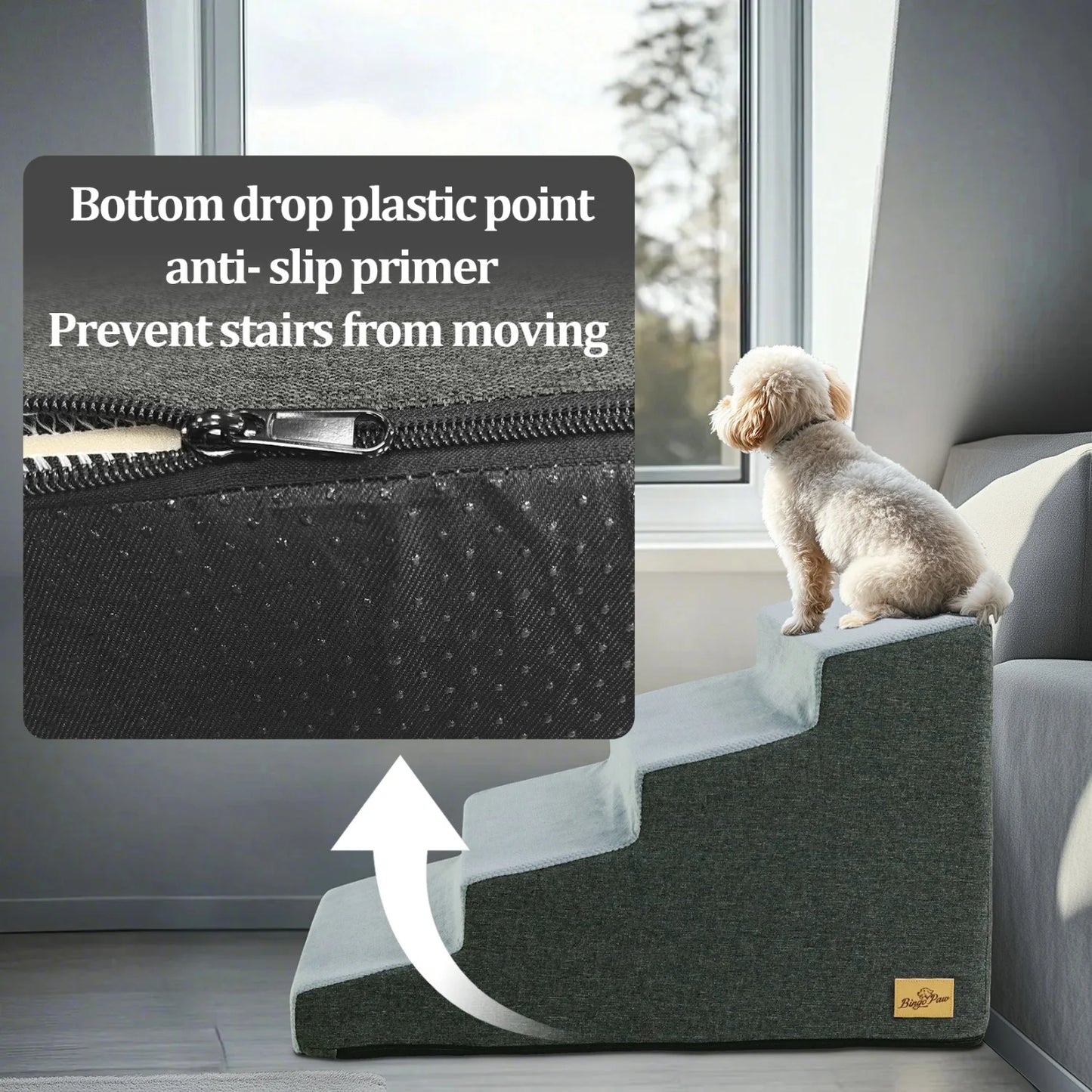 Dog Door Foam Dog Stairs For Sofa Bed Non Slip - Safety First Gear 25