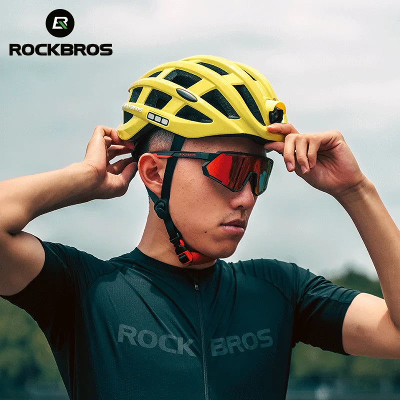 Rockbros LED Cycling Helmet with USB Charging for Night Safety - Safety First Gear 25