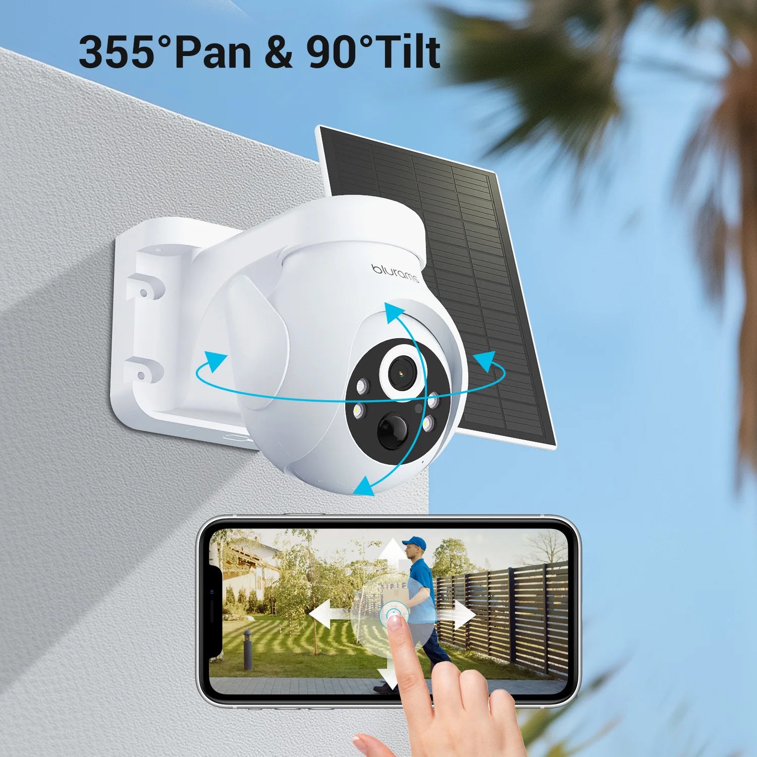 Blurams 2.4G Wi-Fi 2K Outdoor Camera with 360 Degree View - Safety First Gear 25