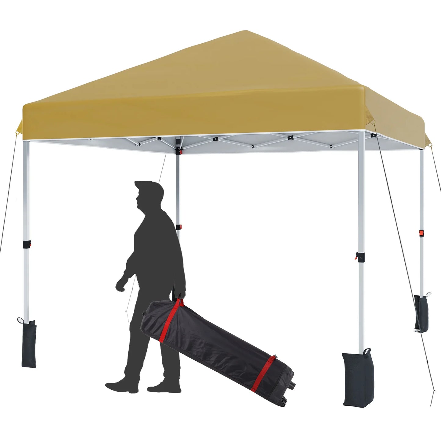 HiMISS Center Locking Canopy Tent Outdoor Shelter Waterproof UV - Safety First Gear 25