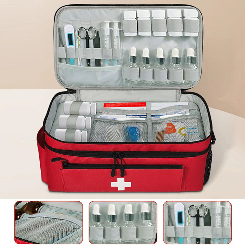 Shunmaii Pill Bottle Organizer With Lockable Zippers - Safety First Gear 25