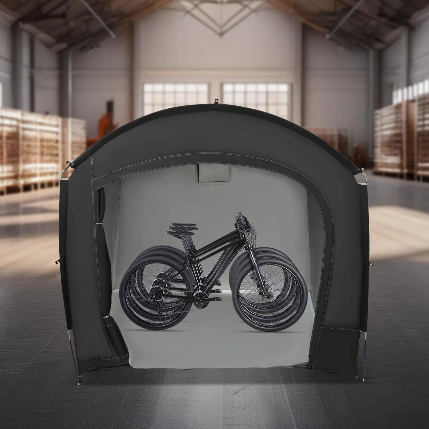 Bymaocar Travel Bike Storage Tent Outdoor Shed for 3-4 Bikes