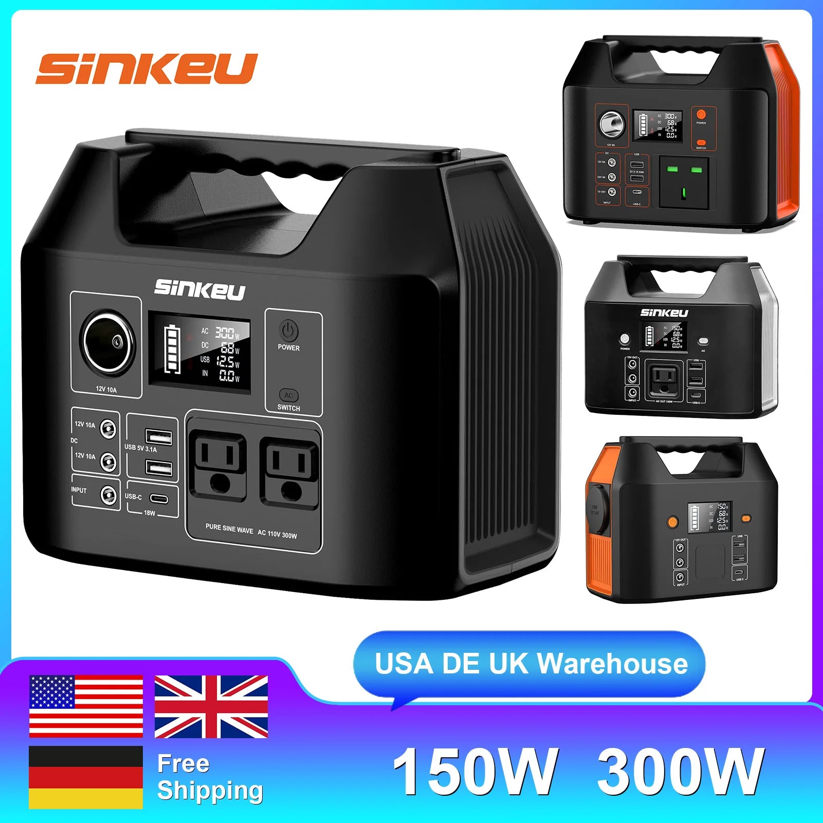 Portable Power Station Solar Generator for Camping and RV Use - Safety First Gear 25