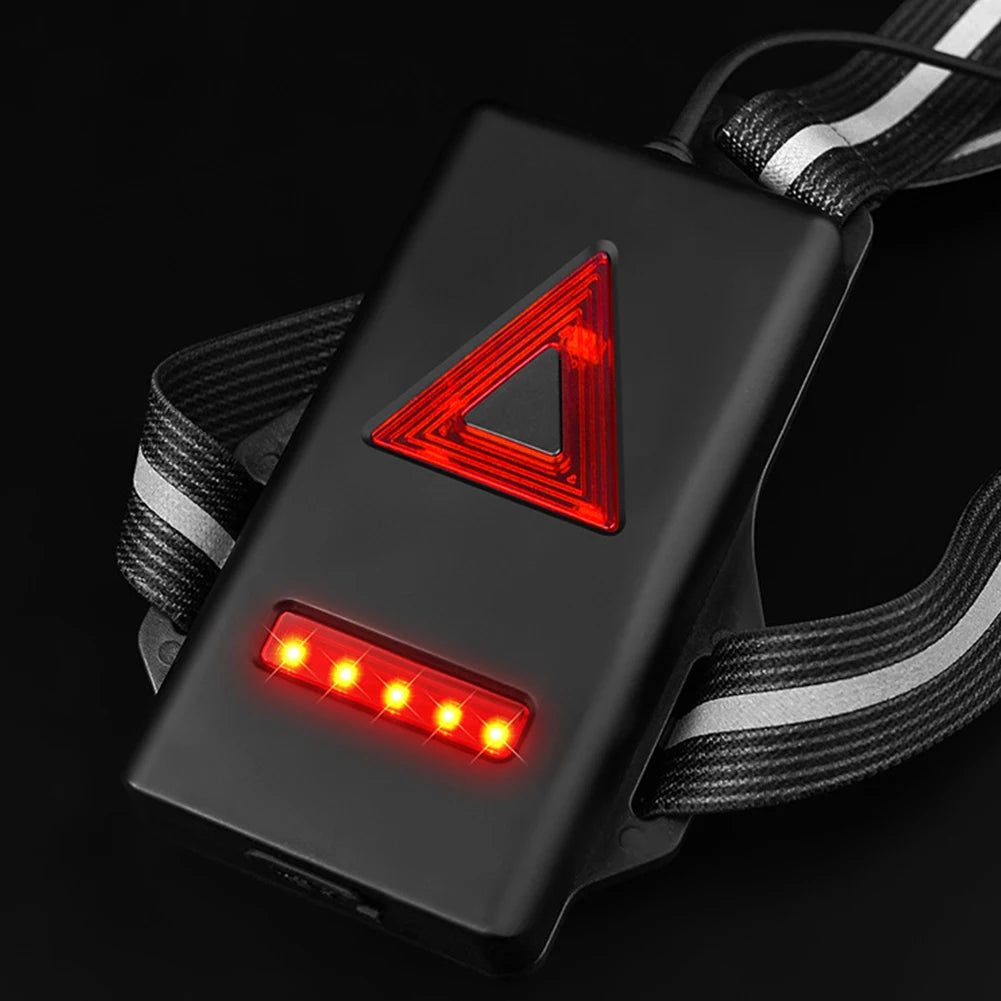 LED Cycling Chest Light 3 Modes Ultra Bright Safety Lamp Adjustable Lightweight Chest Run Light 360LM for Camping Hiking Running