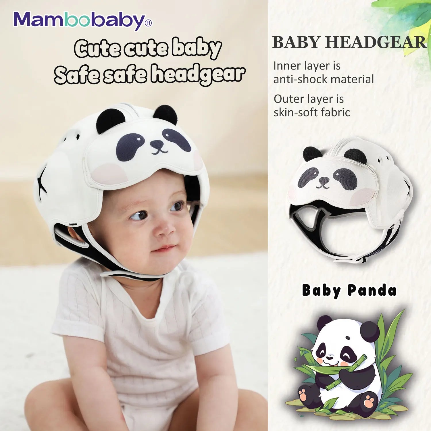 Mambobaby Anti-Shock Baby Helmet for Safe Crawling and Walking - Safety First Gear 25