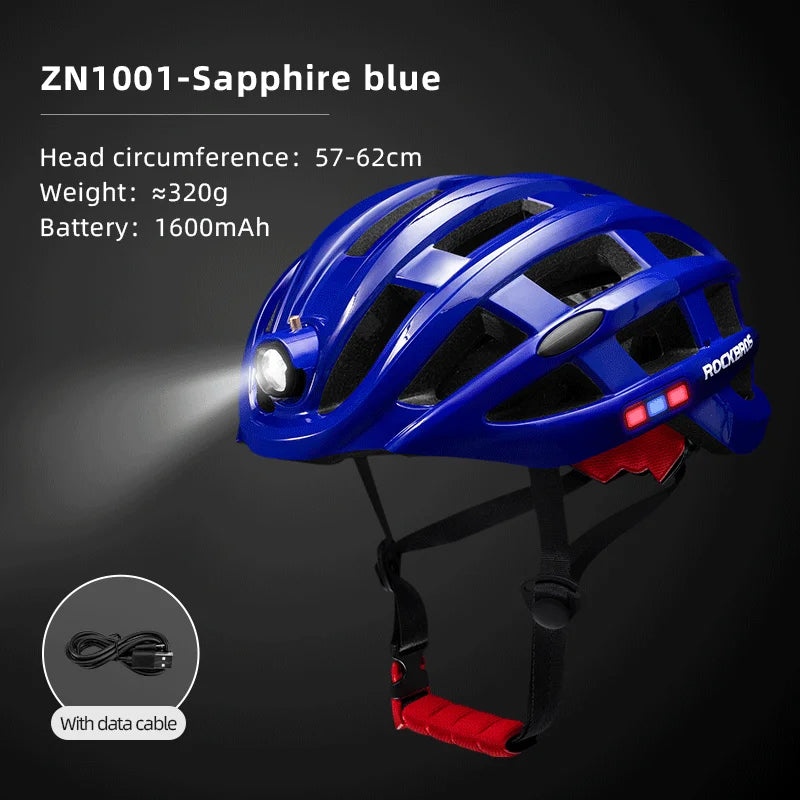 Rockbros LED Cycling Helmet with USB Charging for Night Safety - Safety First Gear 25