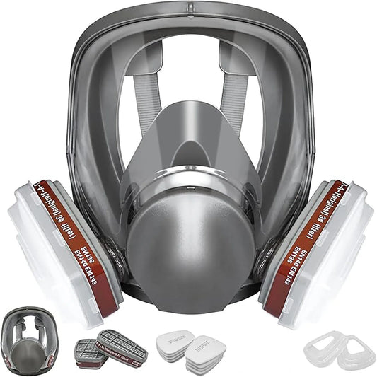 Full Face Respirator Mask with Filters for Chemical Protection - Safety First Gear 25