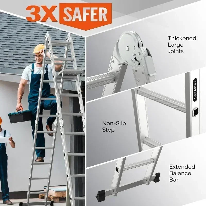 Hign-concerned Folding Ladder Multi Purpose Aluminum 7 In 1