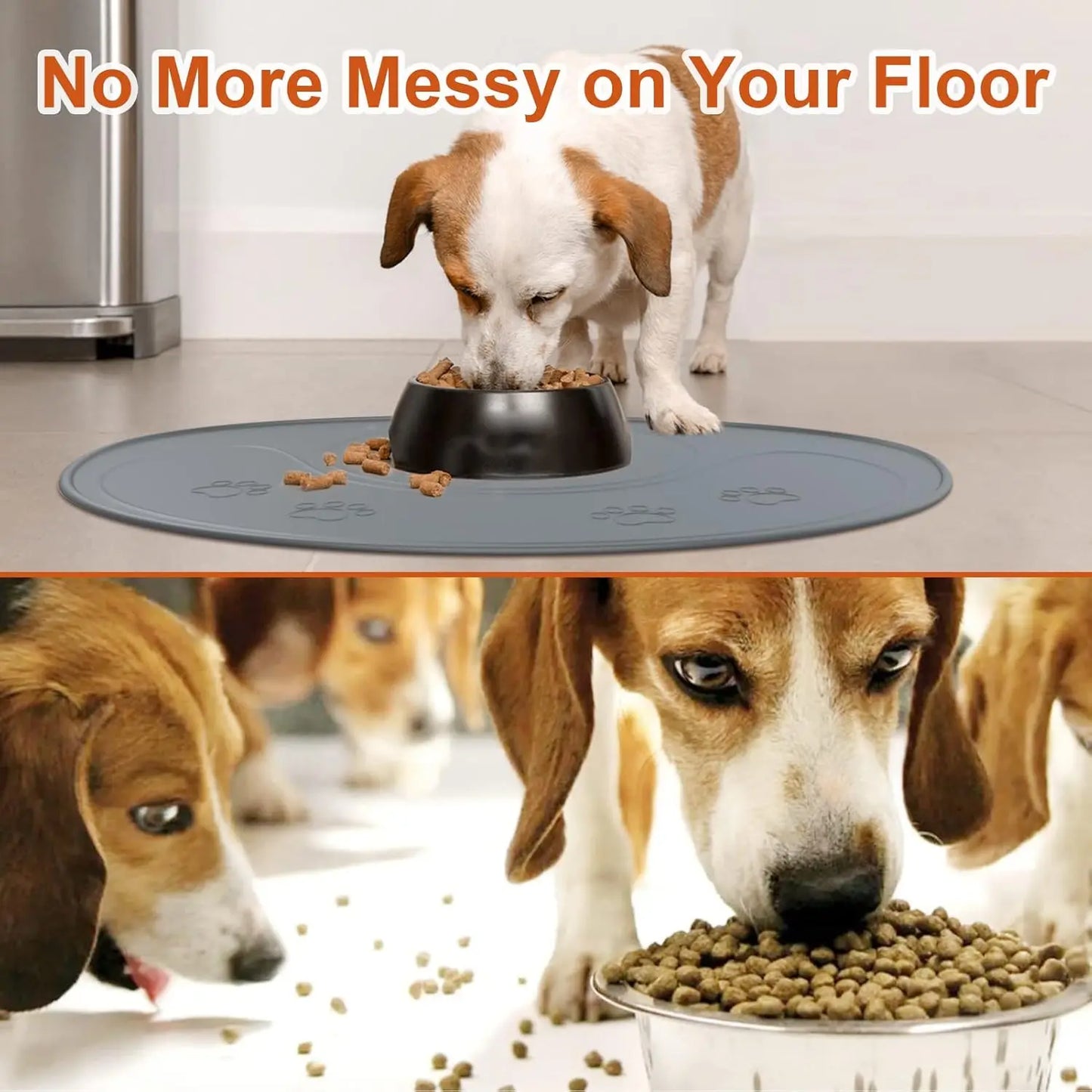 NPET Waterproof Silicone Dog Food Mat For DF10 Fountain - Safety First Gear 25