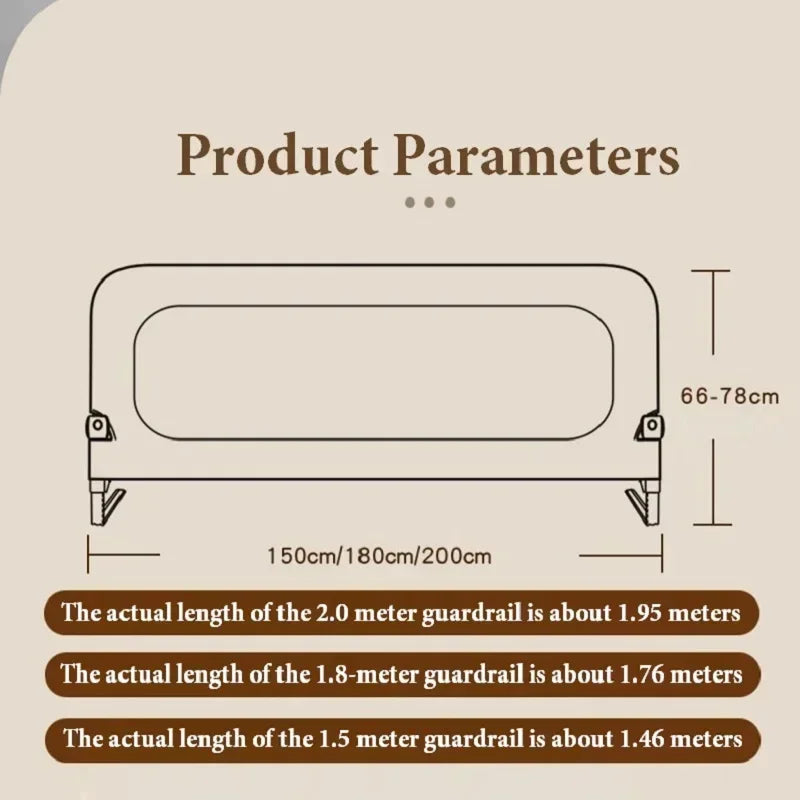 IMBABY Portable Bed Guardrail Anti Fall Safety Barrier