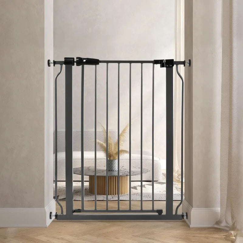 Easy Walk-Thru Safety Gate with Auto-Close and Hold-Open Features - Safety First Gear 25