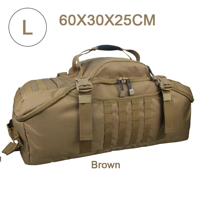 QCN Molle Tactical Travel Duffle Bag Gym Camping