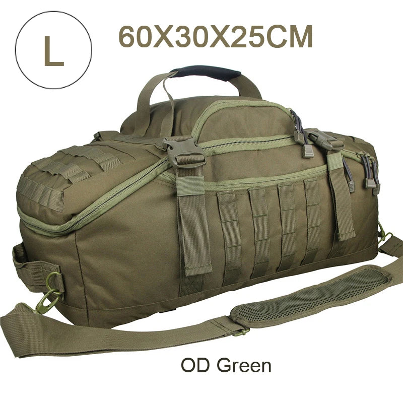 QCN Molle Tactical Travel Duffle Bag Gym Camping