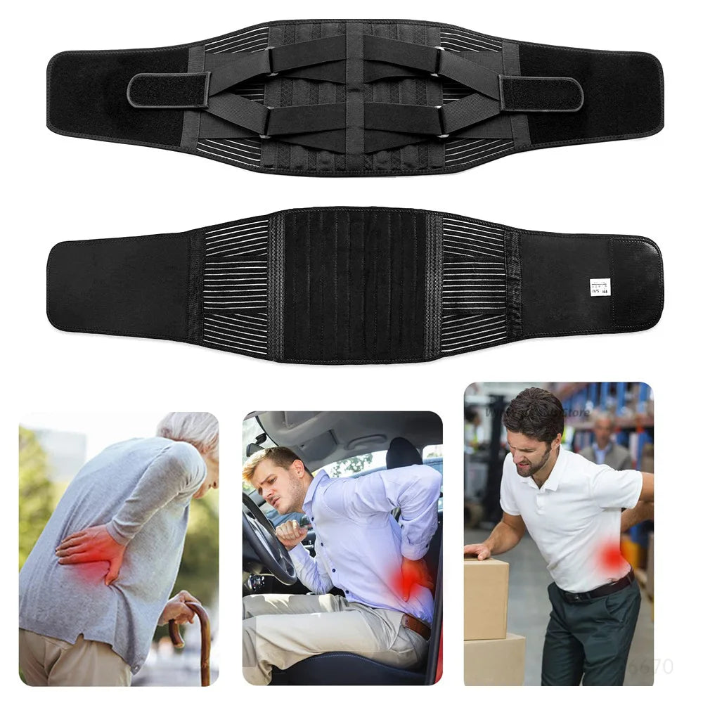 Effect Adjustable Lumbar Support Belt With Memory Aluminum Stays