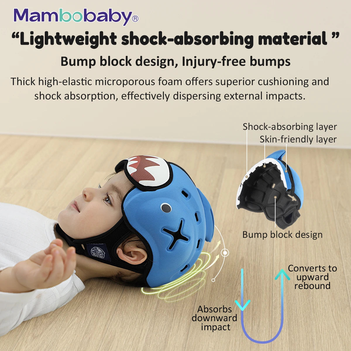 Mambobaby Anti-Shock Baby Helmet for Safe Crawling and Walking - Safety First Gear 25