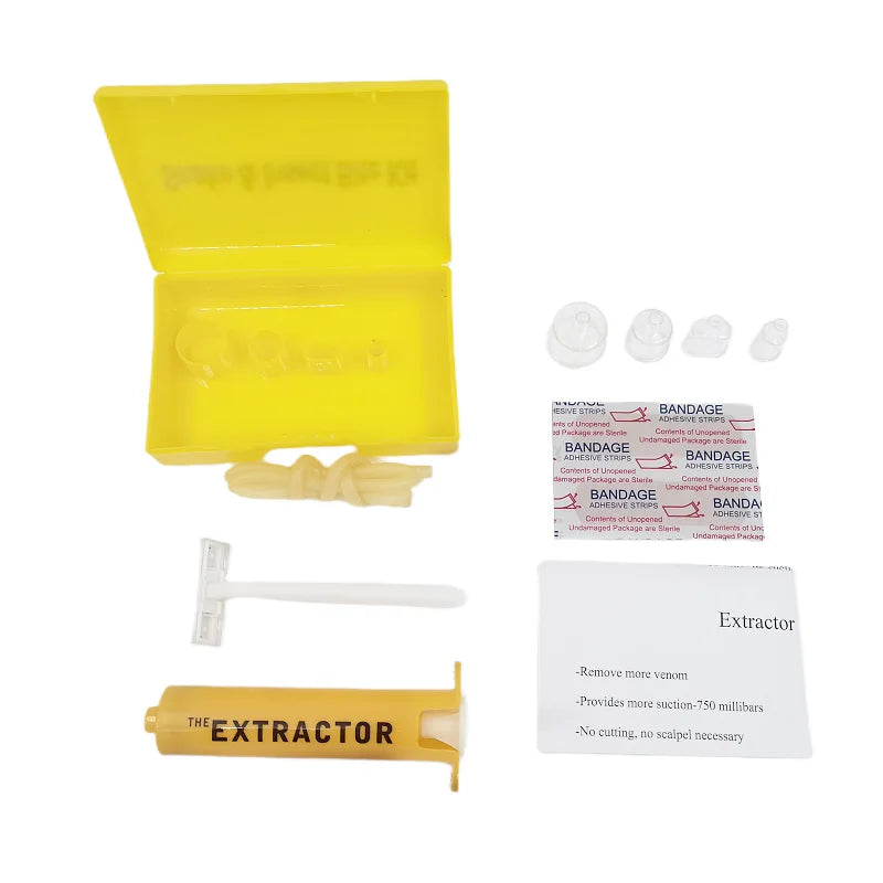 Venom Extractor First Aid Kit For Bites And Stings - Safety First Gear 25