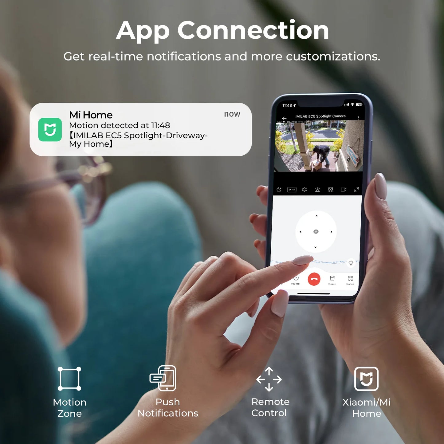 IMILAB EC5 Floodlight Camera 360 PTZ Outdoor Surveillance