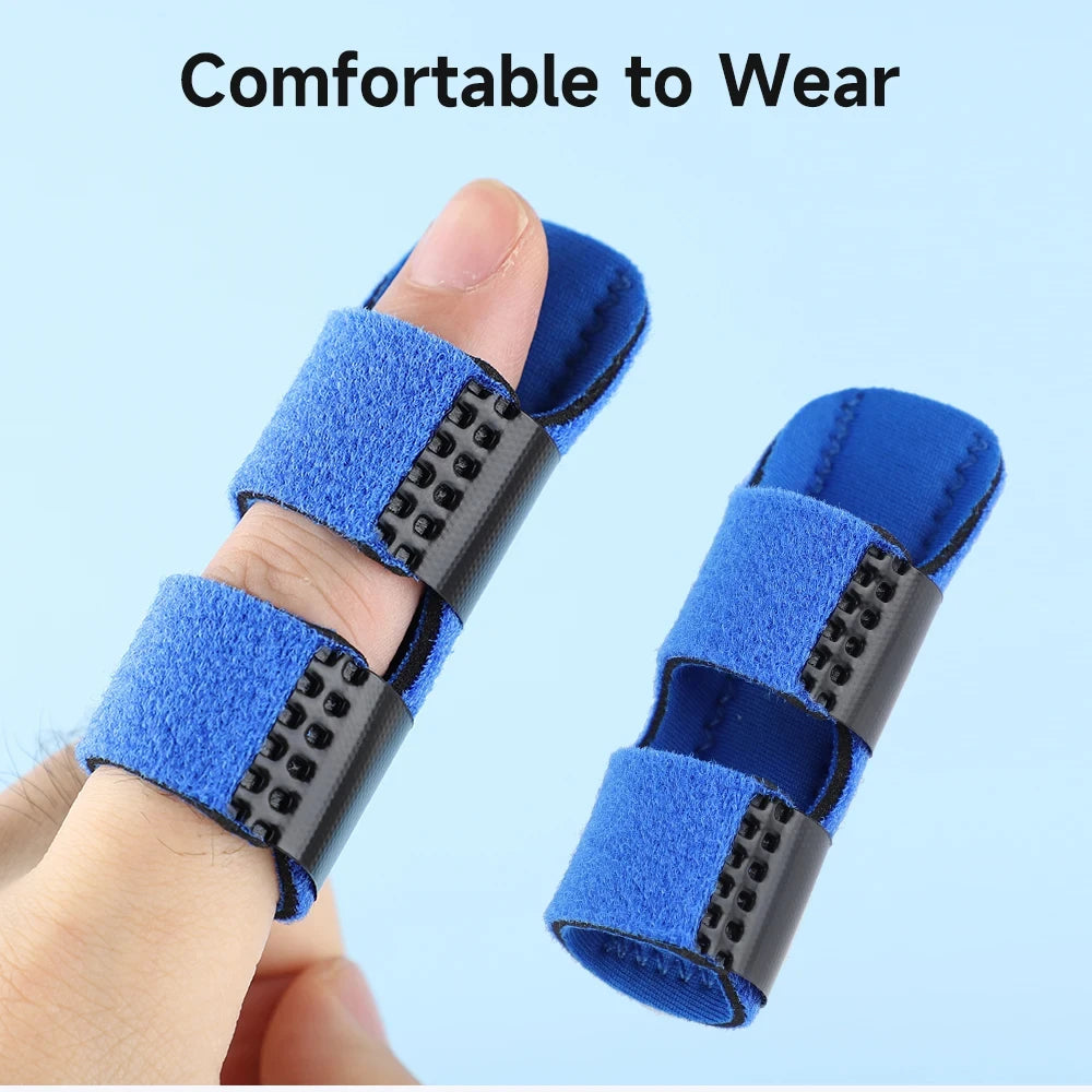 1Pcs Pain Relief Aluminium Finger Splint Fracture Protection Brace Corrector Support With Fixed Tape Bandage 2026