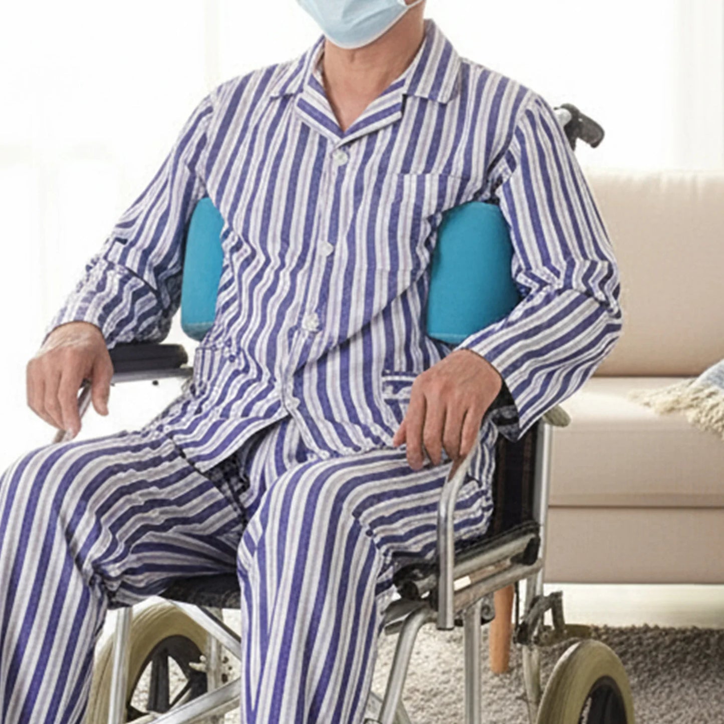 Adjustable Wheelchair Lateral Support Cushion Backrest Pad For Comfort