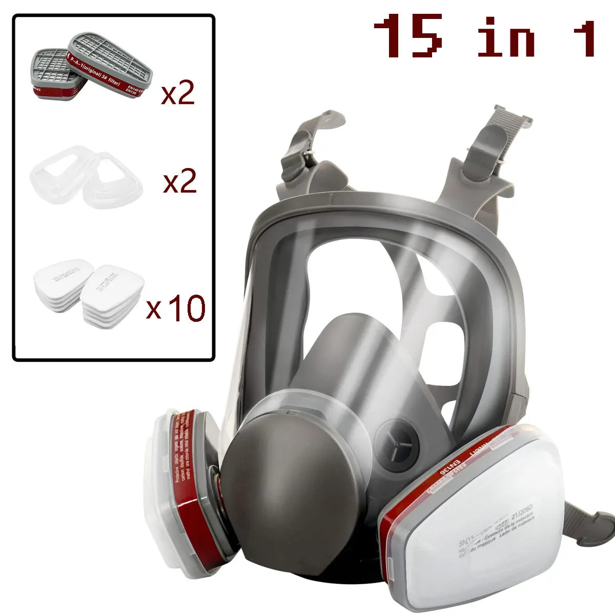 6800 Full Face Gas Mask Respirator For Paint And Dust