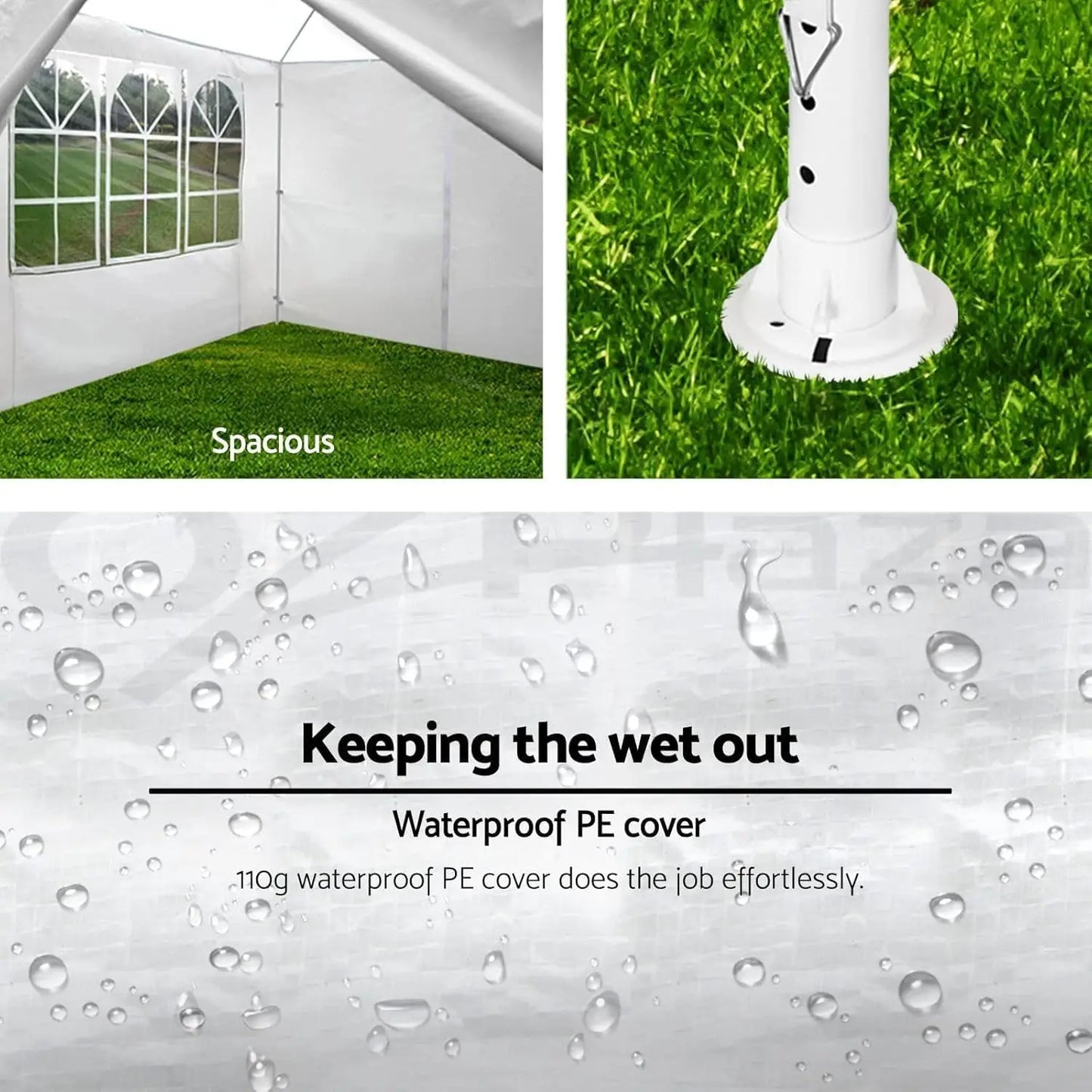 Outdoor Canopy Waterproof Tent With Removable Sidewalls And Windows Wedding - Safety First Gear 25