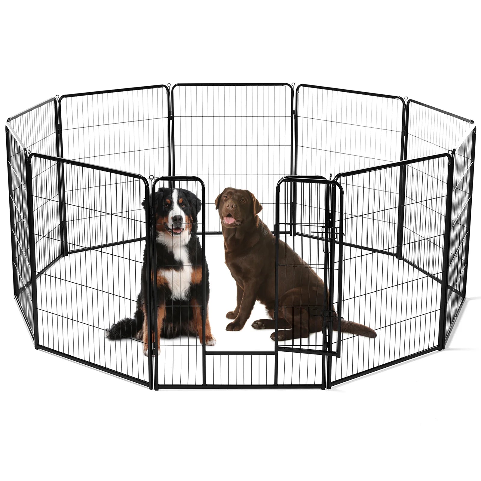 Heavy Duty Metal Dog Playpen for Indoor and Outdoor Use - Safety First Gear 25