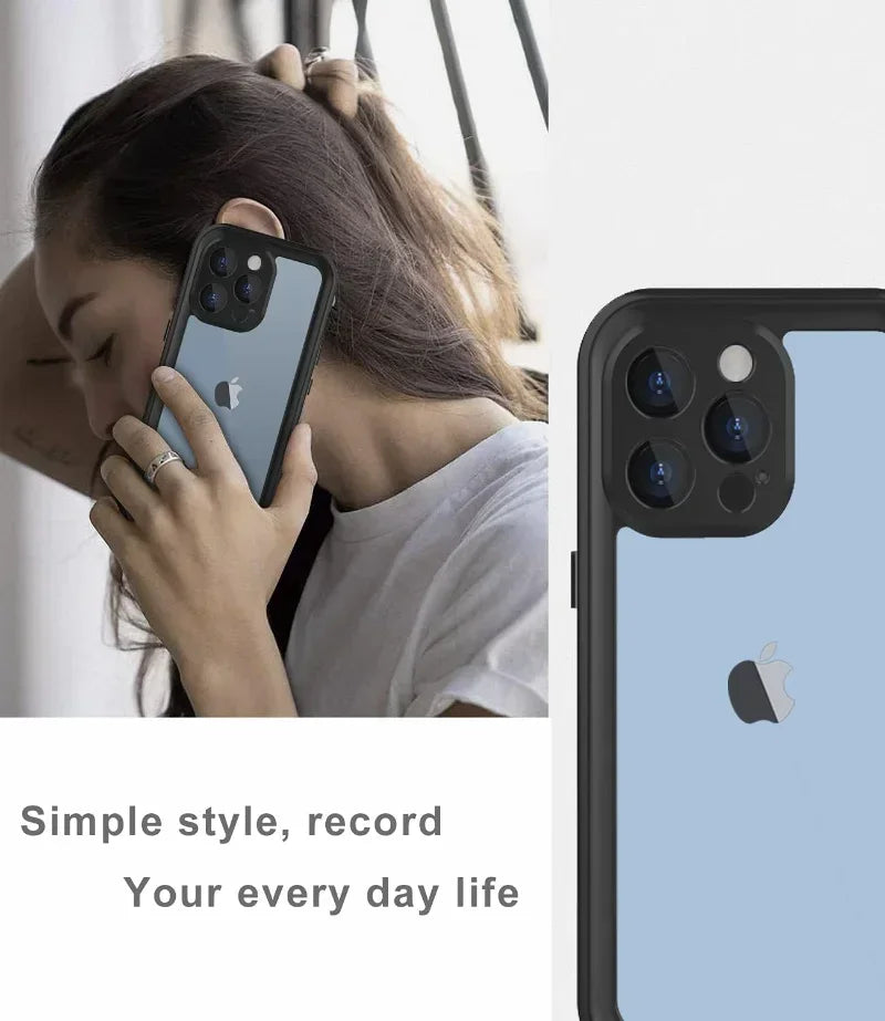 Waterproof Phone Case for iPhone 16 15 14 13 12 11 Pro - Safety First Gear 25