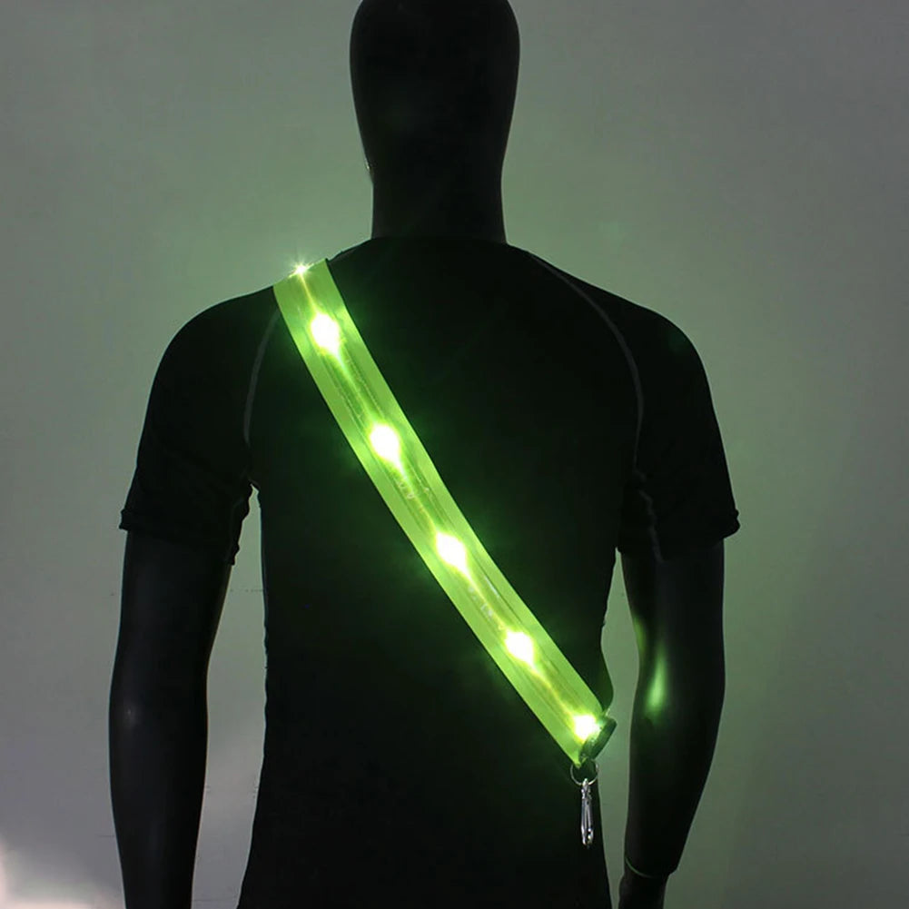 VODOOL Reflective Running Belt With Rechargeable LED Light - Safety First Gear 25