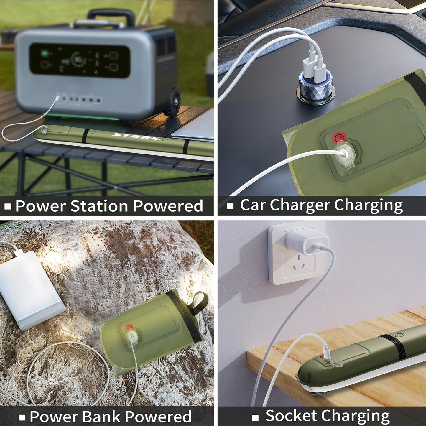 SELORSS Rechargeable Portable Camping Light Waterproof Tent Lamp