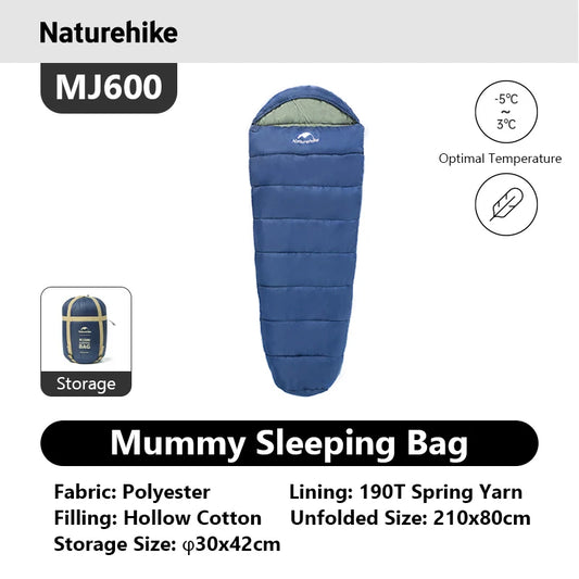 Naturehike Mummy Sleeping Bag Ultra Winter Warm Outdoors - Safety First Gear 25