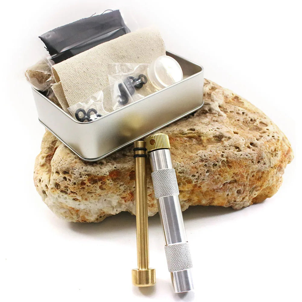 Camping Fire Tube Brass Portable Air Compression Tool - Safety First Gear 25