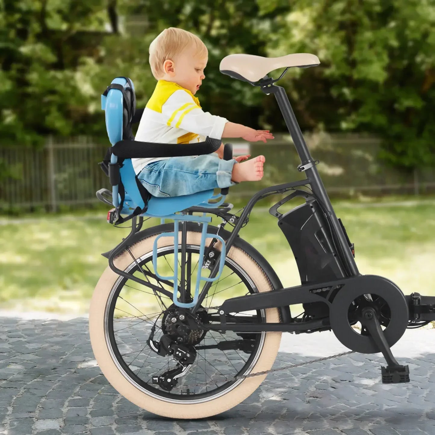 Hign-concerned Safe Rear Bike Seat For Kids Toddler Carrier - Safety First Gear 25