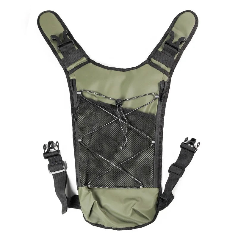 Men's Tactical Chest Bag Hydration Vest for Cycling and Hiking