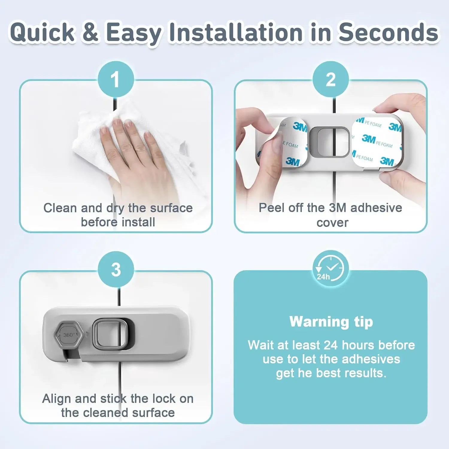 Function Childproof Refrigerator Locks For Kids Safety - Safety First Gear 25