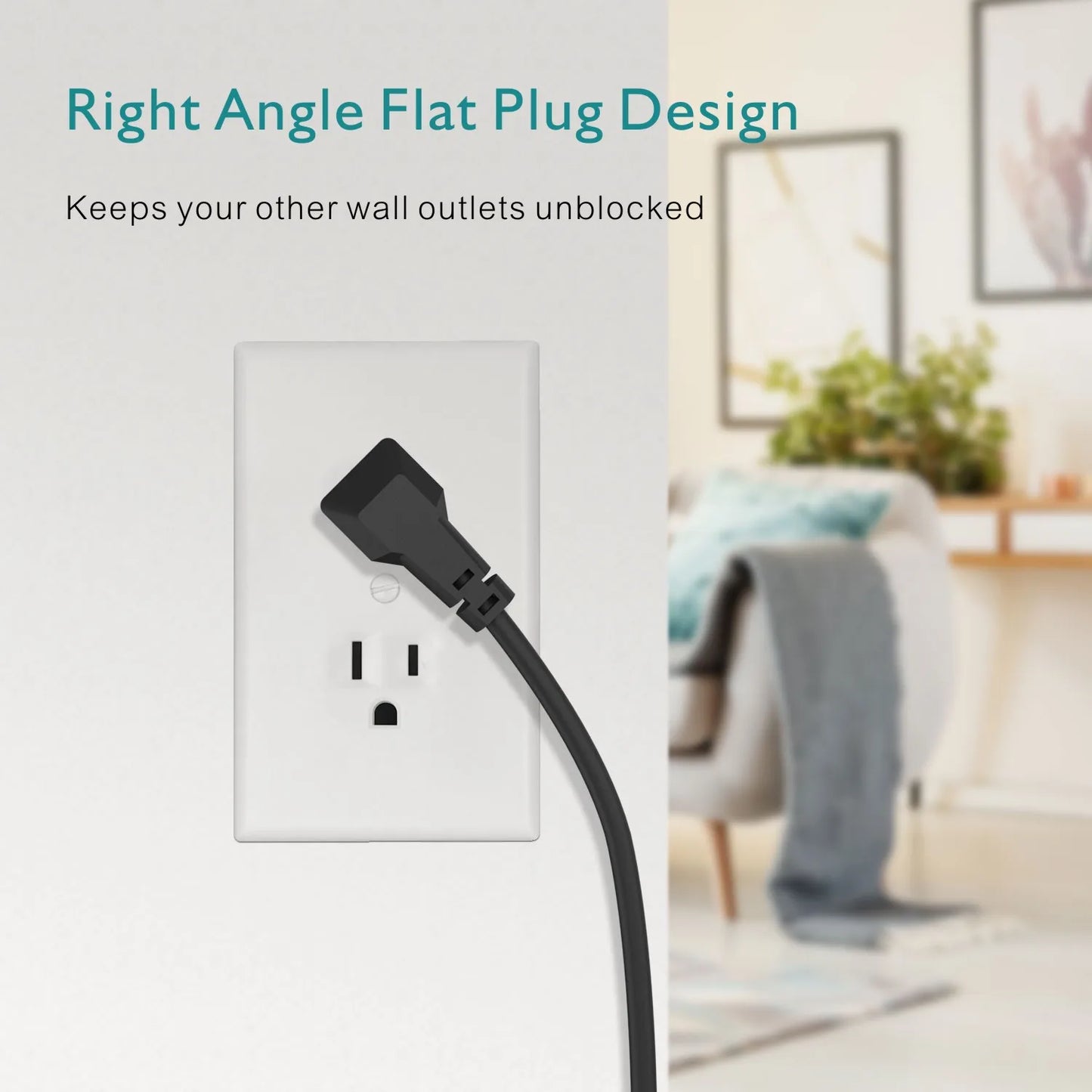 TRANSTON Power Outlet Surge Protector with USB Ports and Extension Cord - Safety First Gear 25