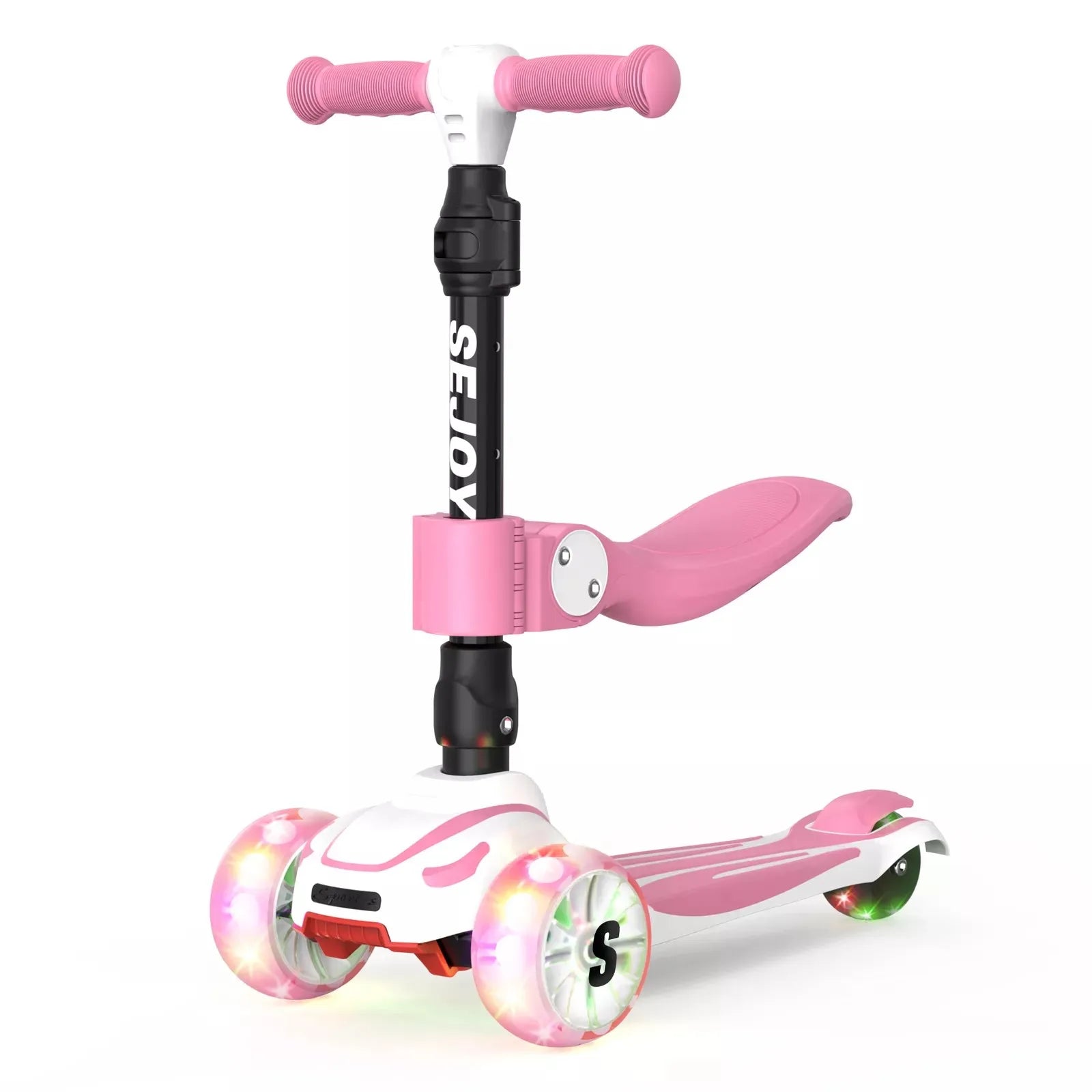 Sejoy Baby Scooter With LED Wheels Three Wheel Foldable - Safety First Gear 25