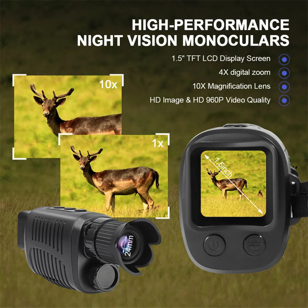 Night Vision Monocular 5X Digital Telescope Outdoor Use - Safety First Gear 25