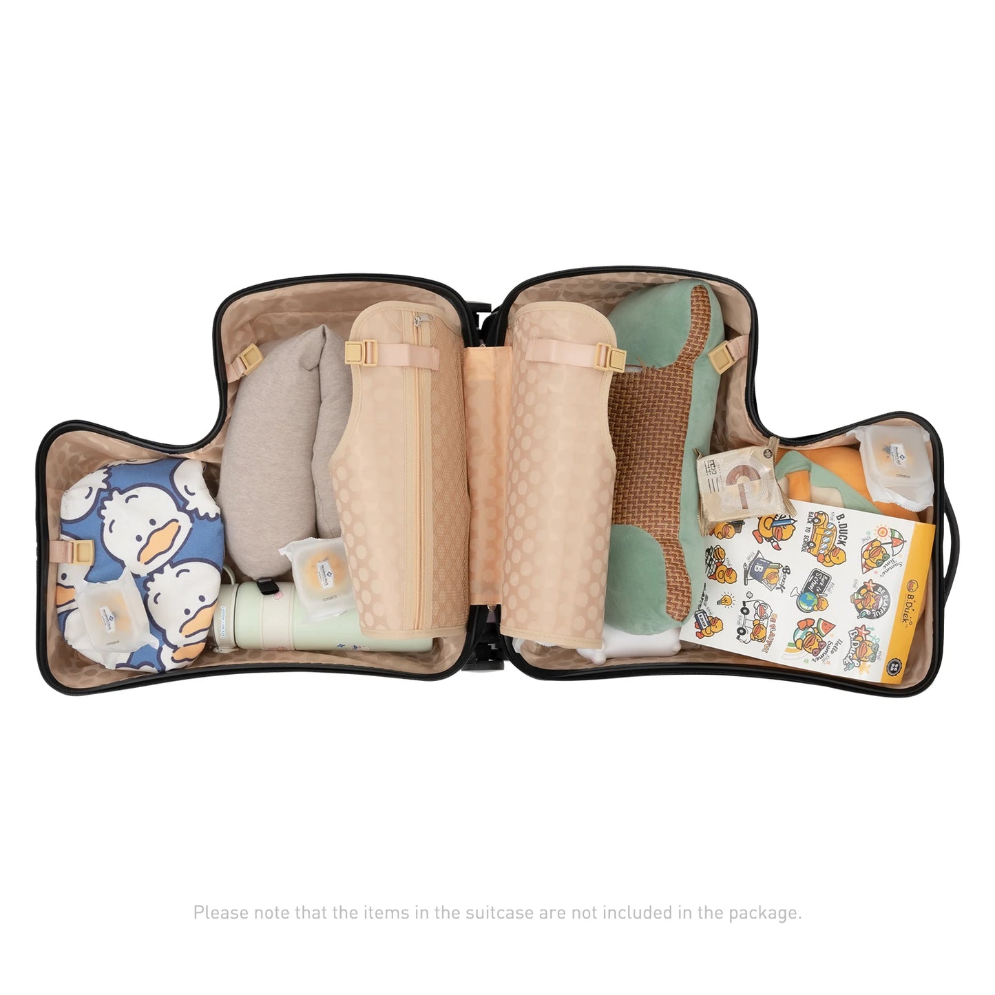 20" Kid's Ride-on Travel Suitcase,Rolling Luggage with Wheels Carry Trolley Luggage with Password Lock for Children's Day Gift