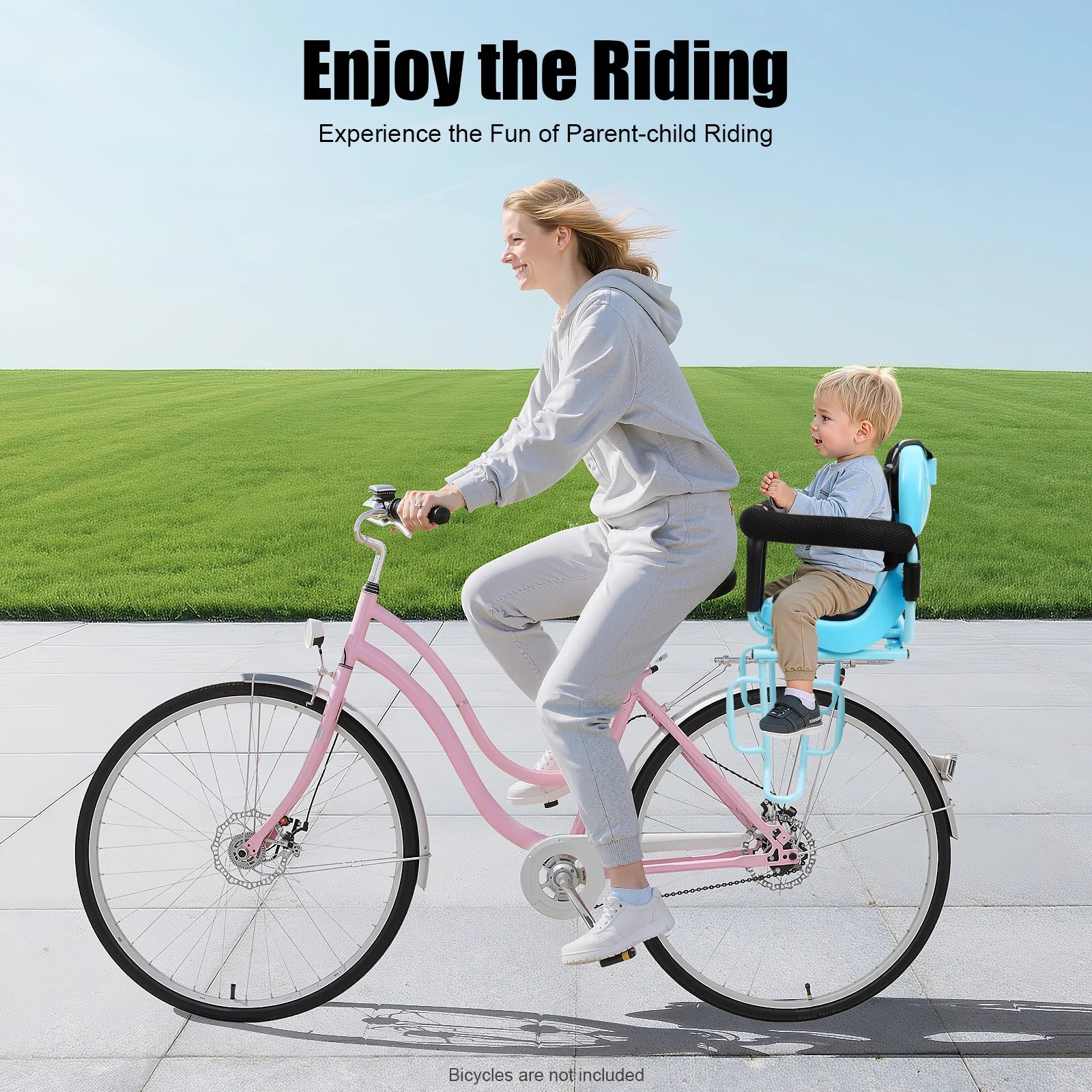Hign-concerned Child Bike Safety Seat With Foot Pedal - Safety First Gear 25