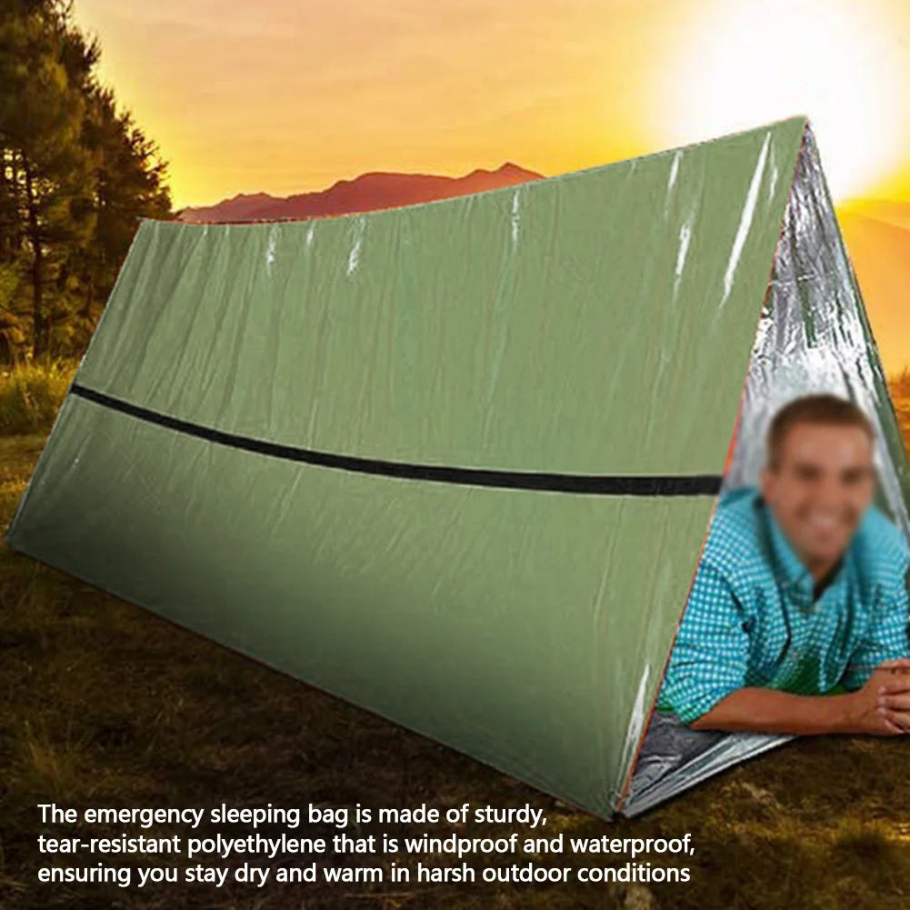 APWIKOGER Emergency Waterproof Sleeping Bag for Camping and Hiking - Safety First Gear 25