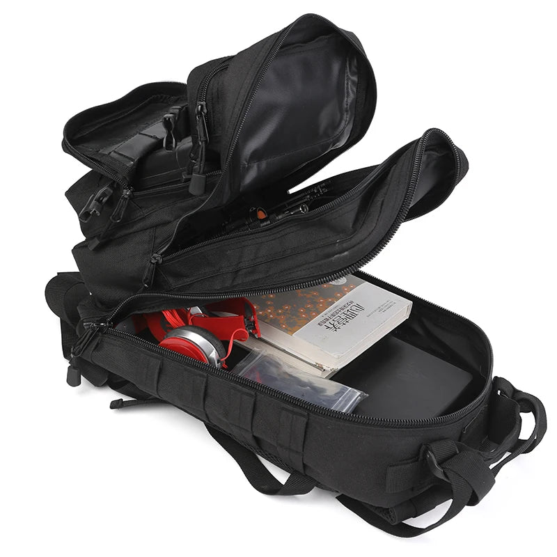 LQARMY Tactical Backpack MOLLE Assault Rucksack For Travel - Safety First Gear 25