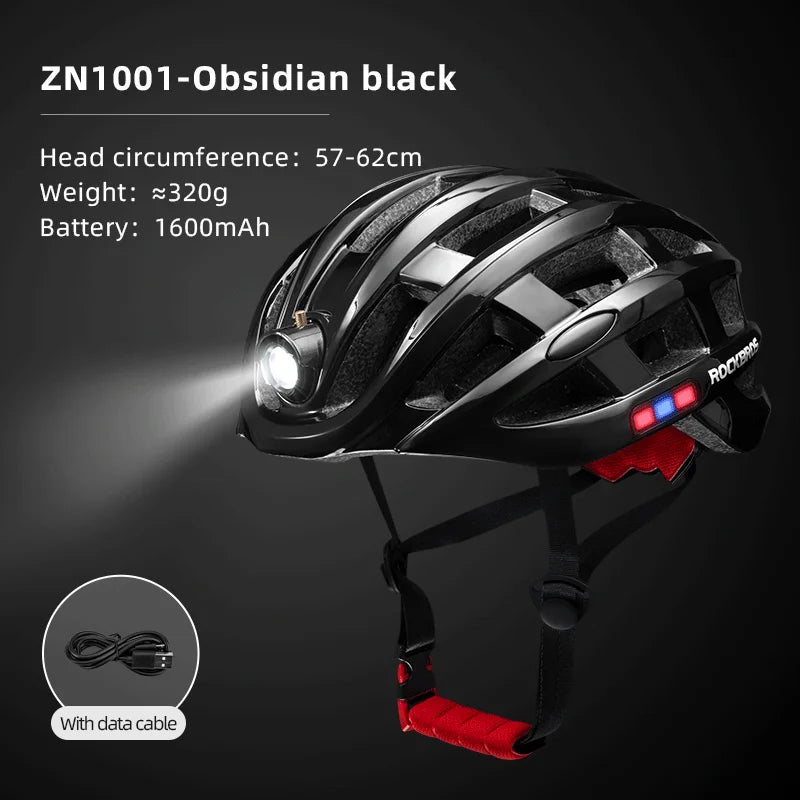 Rockbros LED Cycling Helmet with USB Charging for Night Safety - Safety First Gear 25