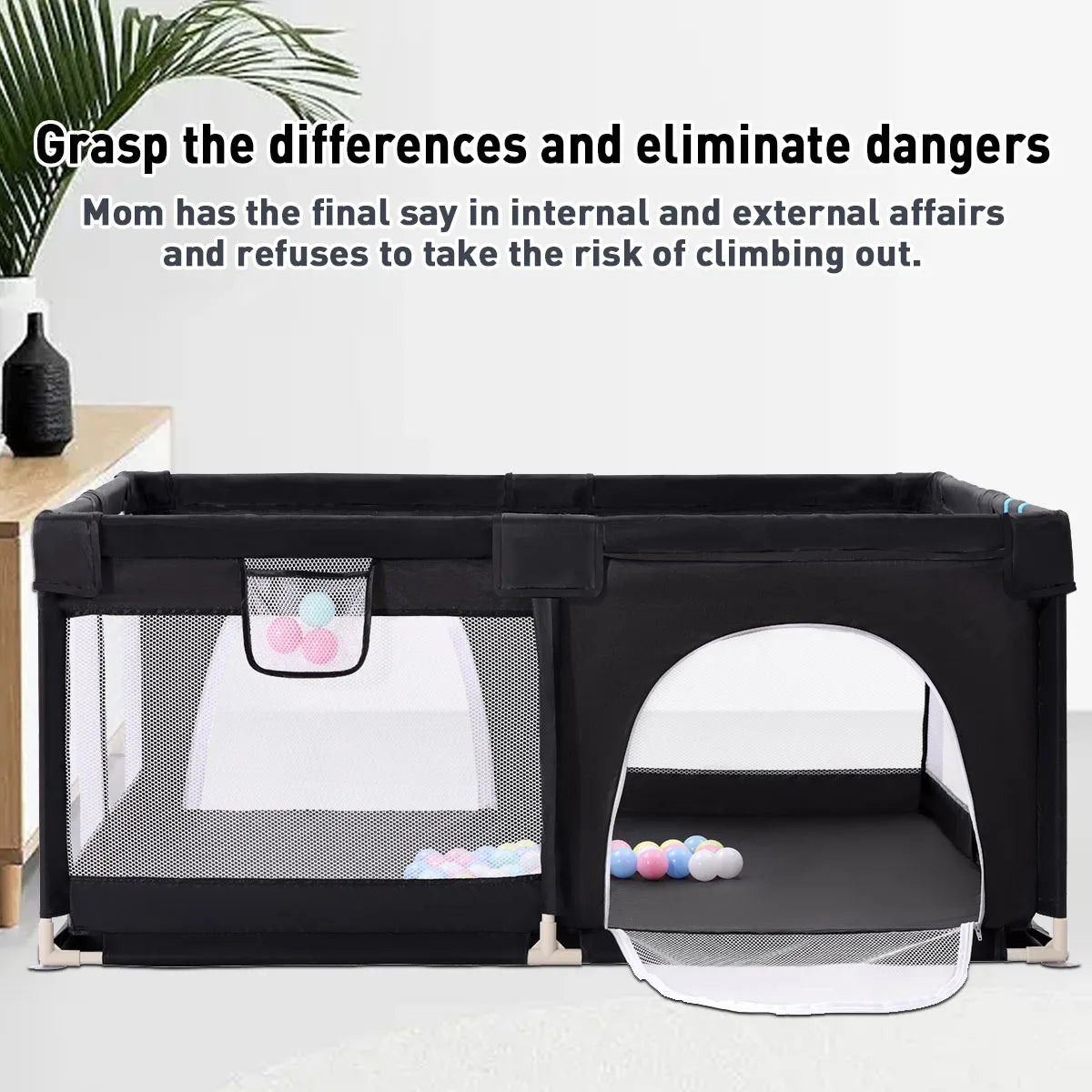 Indoor Baby Playpen Safety Barriers For Kids Activity Gym - Safety First Gear 25