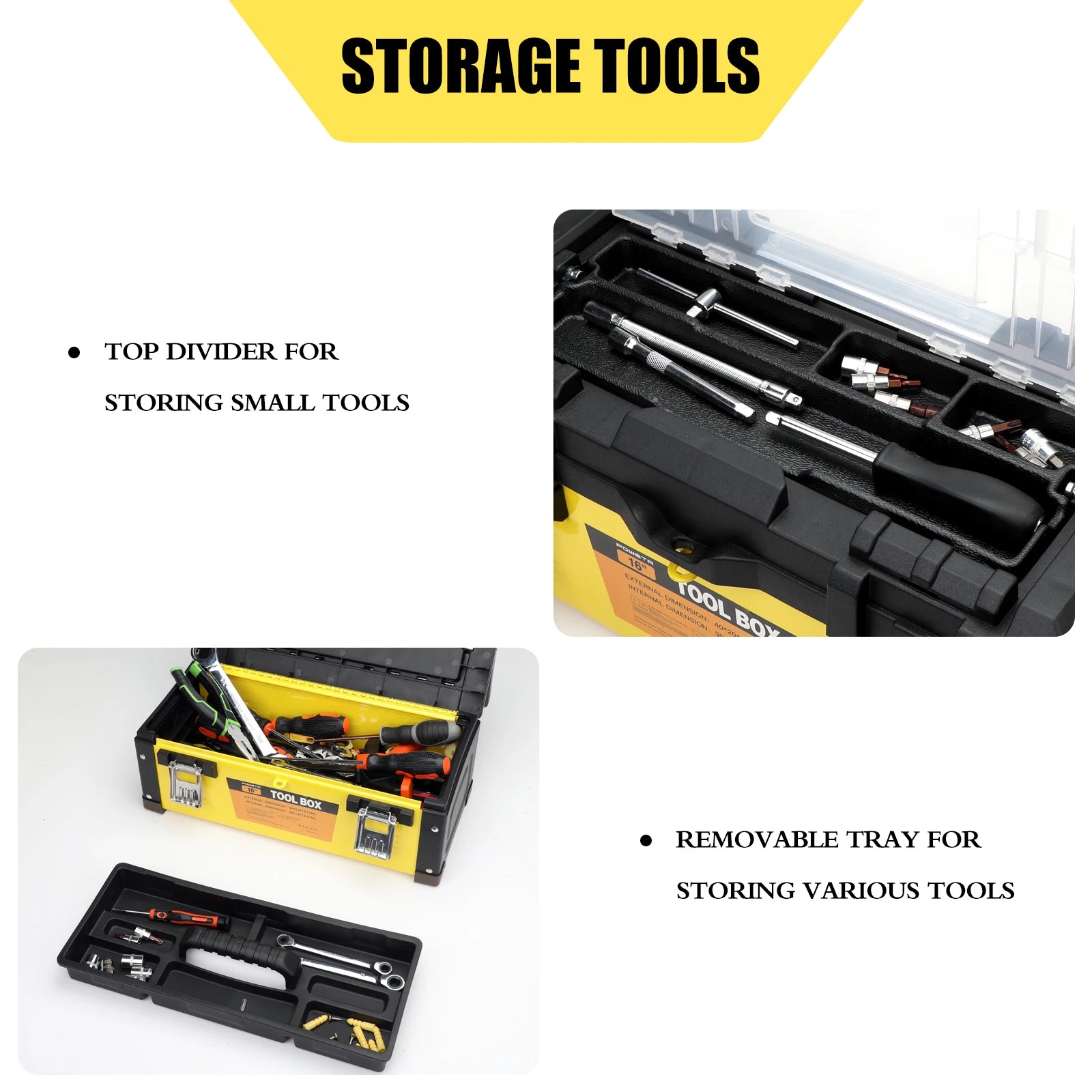 Stainless Steel Portable Tool Box for Efficient Tool Storage - Safety First Gear 25