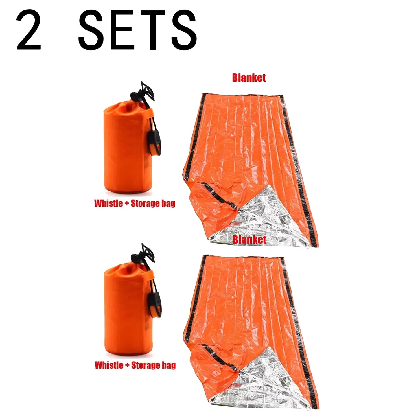 Portable Waterproof Emergency Survival Sleeping Bag Mylar Blanket - Safety First Gear 25