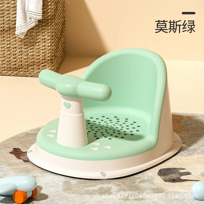 Hign-concerned Children's Shower Seat Portable Stand for Newborns