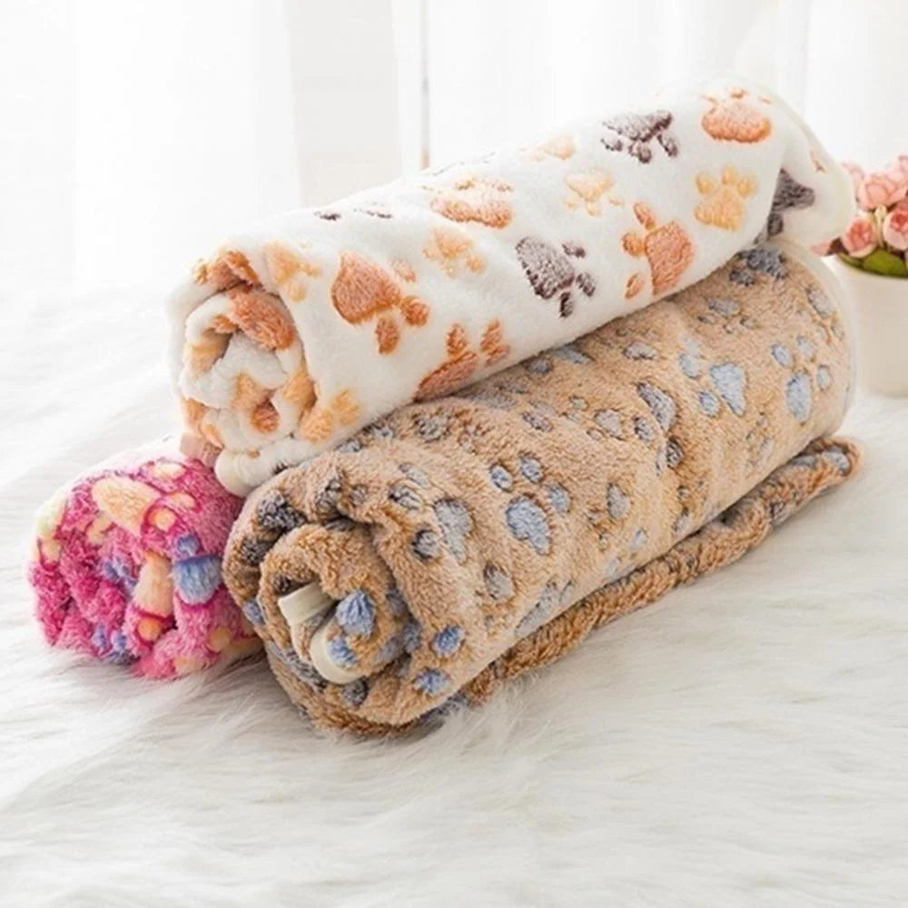 Sichuan Guangdong Soft Fleece Cute Cartoon Pattern Pet Blanket For Cats And Dogs