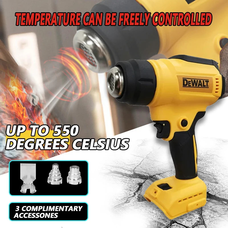 DEWALT DCE530 Cordless Heat Gun 20V 300W High Power - Safety First Gear 25