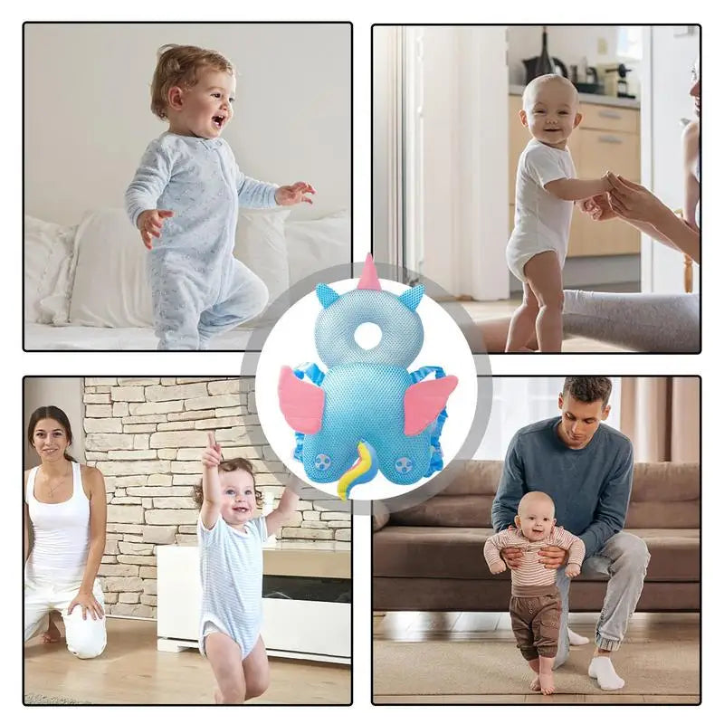 Baby Head Protector Toddler Safety Cushion Cartoon Turtle Backpack Security Pillows Head Fall Protection Pad Soft Cotton Cushion